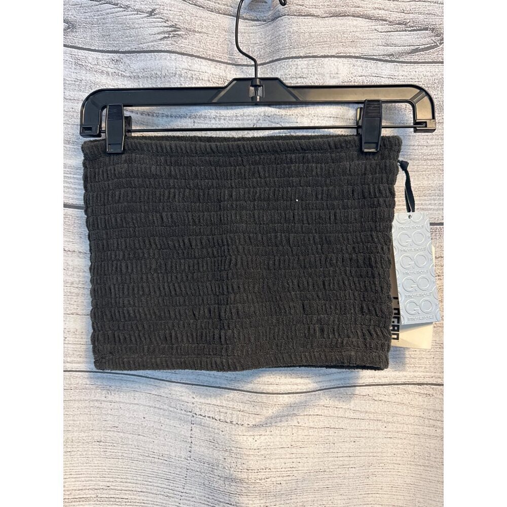 NWT L. Ogan For Target Black Cozy Textured Tube One Size